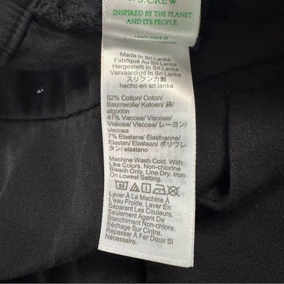J Crew Factory Kelsey Flare Pant Size 14 Black Cropped Stretch Office Minimalist - Picture 9 of 11